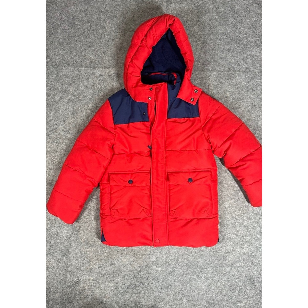 Mini Boden Puff Jacket Boys 7-8yo Red